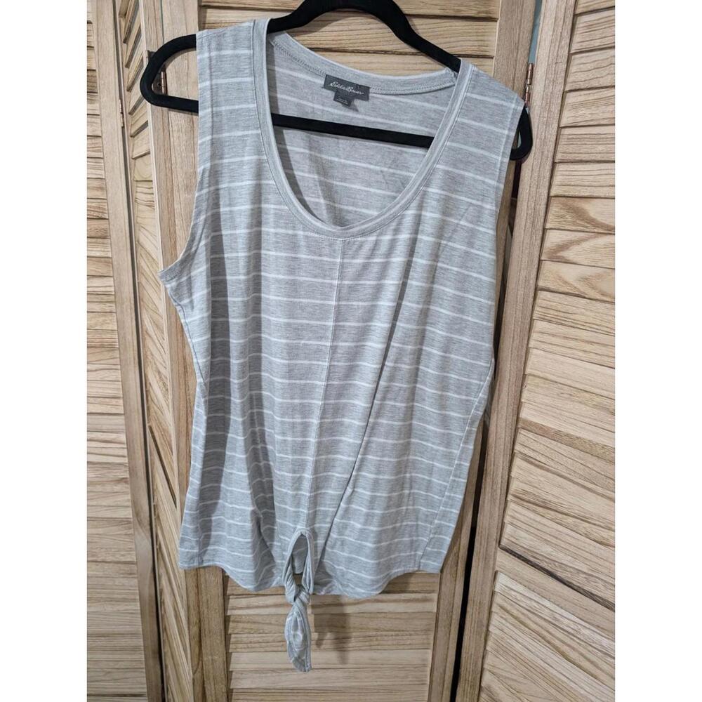 Eddie Bauer One Tank Top tie waist Sleeveless Tank top Size Large